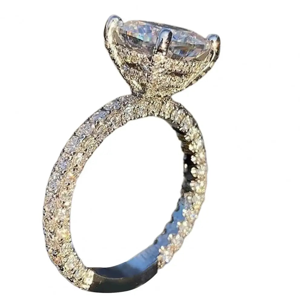 Women Ring Finger Ring for Wedding Ring for Women Large Square Cubic Zirconia Jewelry Fashion Crystal Rings Engagement Ring