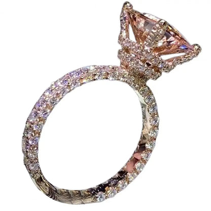 Women Ring Finger Ring for Wedding Ring for Women Large Square Cubic Zirconia Jewelry Fashion Crystal Rings Engagement Ring